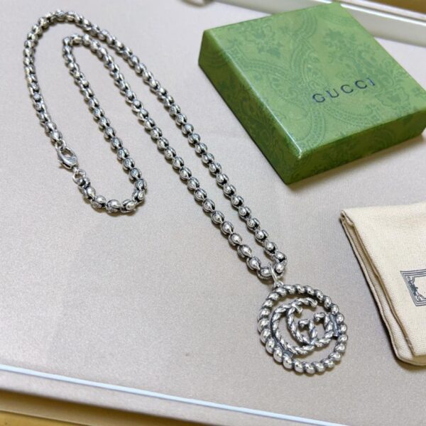 Gucci dernier collier série Anger Forest design double g (2B5A)