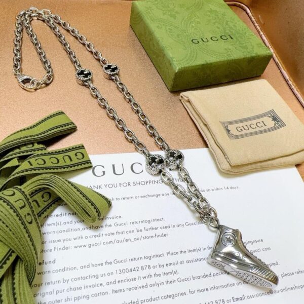 Gucci dernier collier série Anger Forest design double g (4C49)