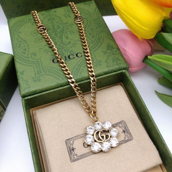Gucci nouveau collier en cristal (4199)
