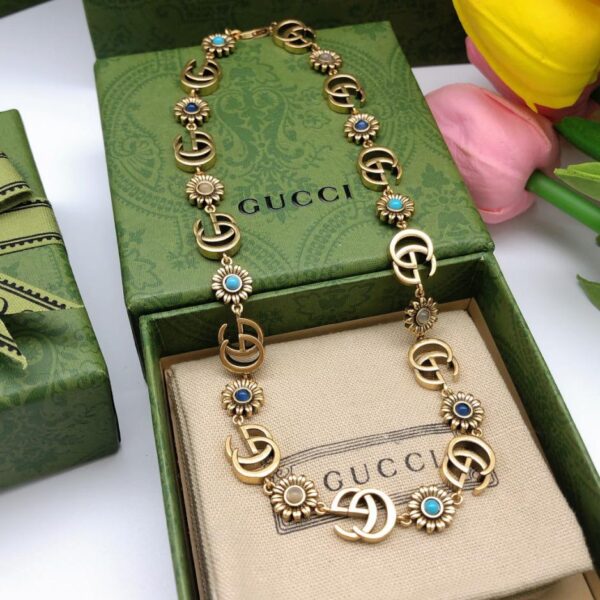 Gucci nouveau collier de fleurs (91C2)