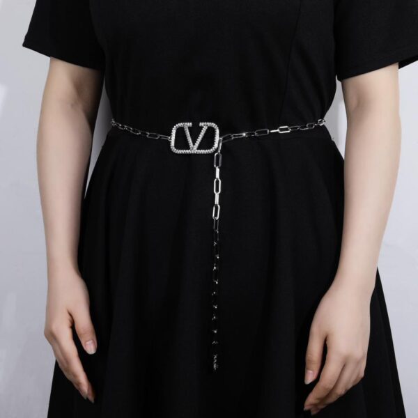 Valentino nouvelle chaîne de taille argent B1DC)