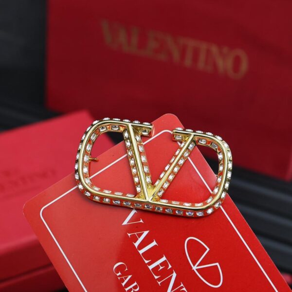 Broche Valentino ornée de diamants (82EF)