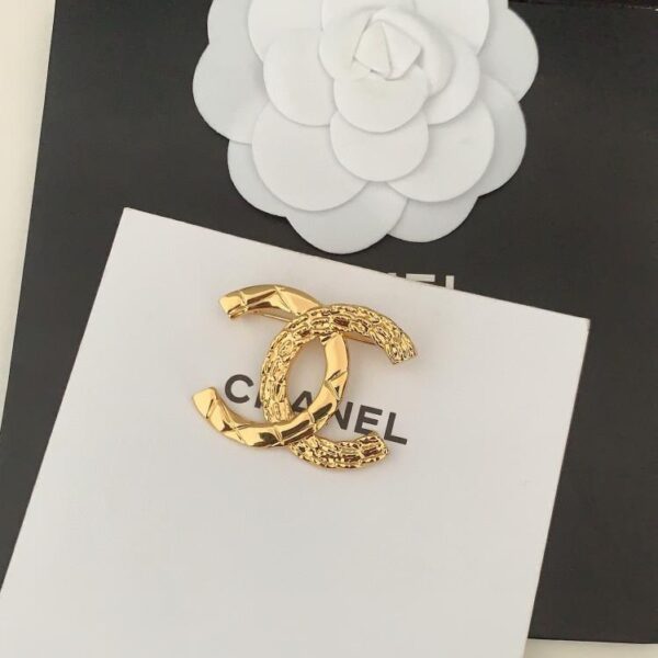 Chanel dernière broche cc en or (4156)