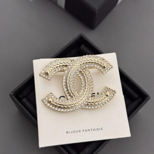 Chanel dernière broche cc en chaîne de blé (7B26)