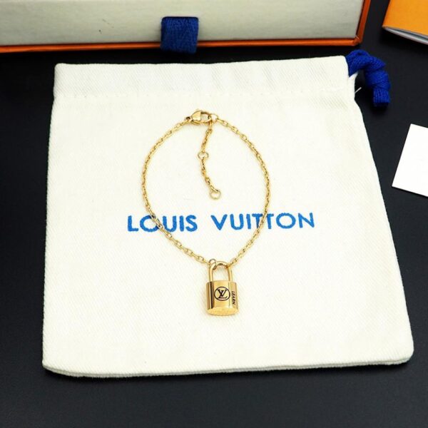 Bracelet Lockit en argent en édition limitée Louis Vuitton Charity Lock (3BDF)