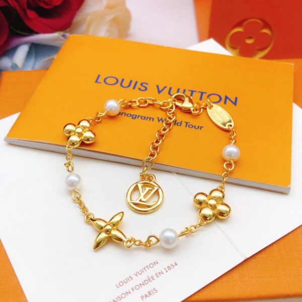 Louuis Vuitton dernier bracelet brillant perle (90F1)