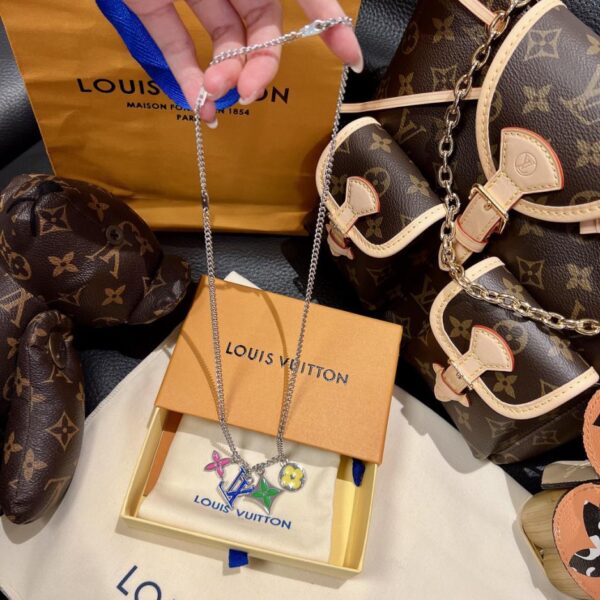 Collier floral coloré monogramme Louis Vuitton (6EC0)