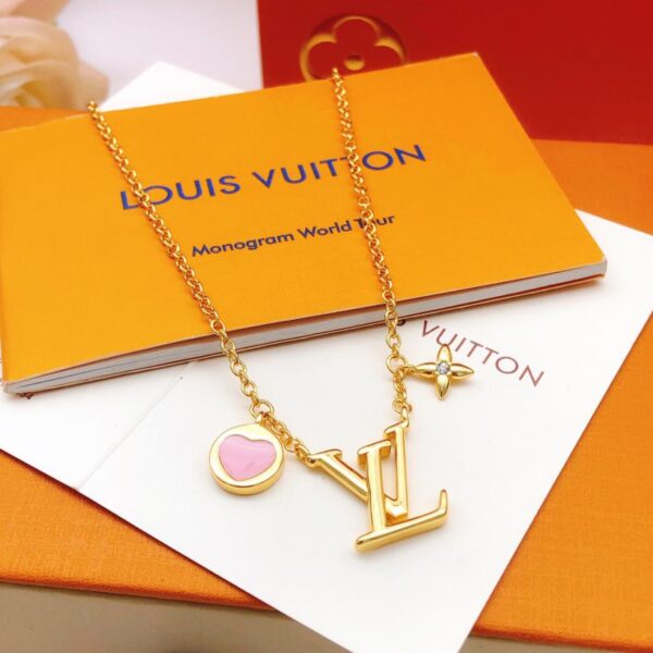 Louuis Vuitton dernier collier d'amour rose (15CB)