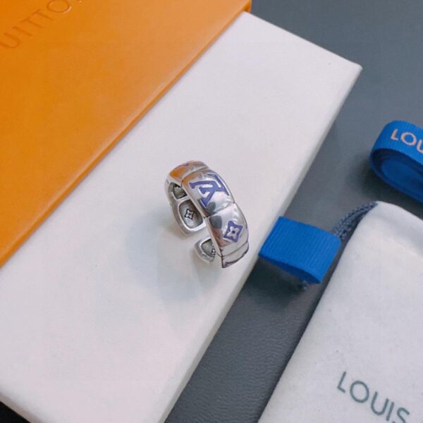 Bague Louis Vuitton compteur RW nouveau style modèle couple (2C79)