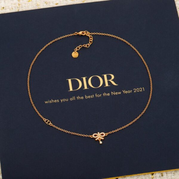 Collier de perles Dior Full Diamond Bow (PK3RI)