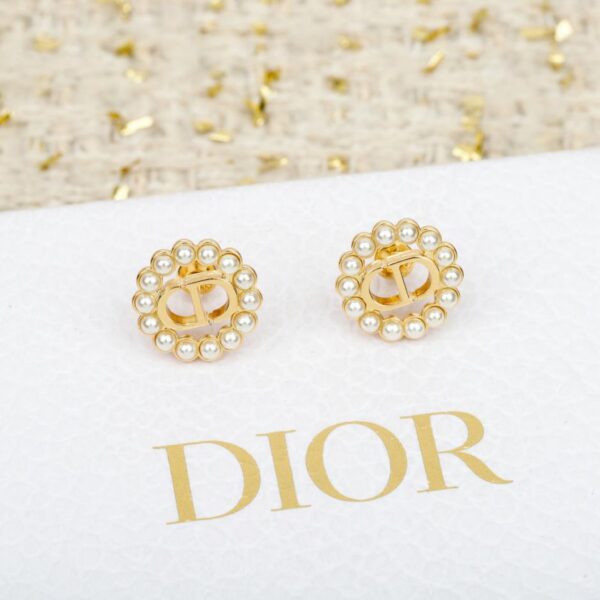Boutique / 【Boucles d'oreilles Dior rondes en perles CD】(LY3IQ)