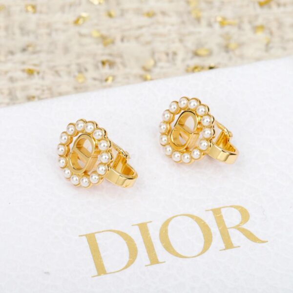 Boutique / 【Boucles d'oreilles clips Dior rondes CD Pearl】(EROGB)