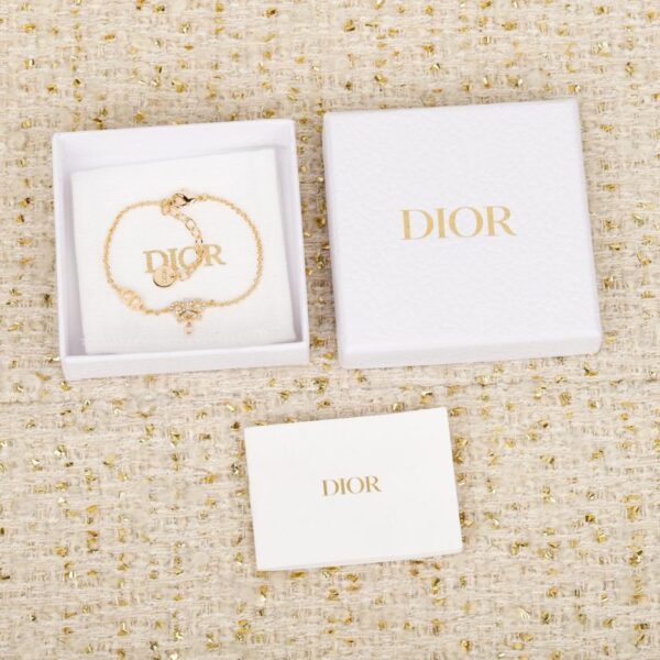 Boutique / 【Bracelet Dior entièrement serti de diamants et orné de perles et d'un nœud】(TSK1Z)