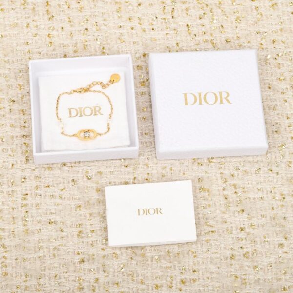 Boutique / Bracelet Dior CD Diamant Blanc en laiton et cristaux Swarovski (T5O2X)