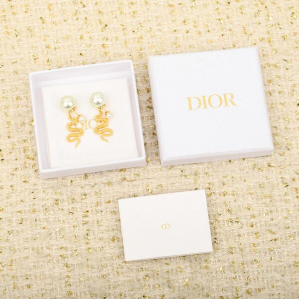 Boutique / [Boucles d'oreilles perles Dior Année du Serpent Édition Limitée] (22U86)