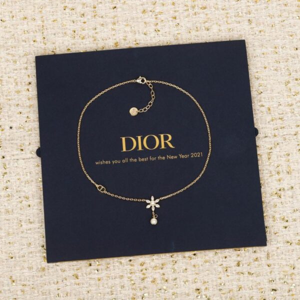 Boutique / 【Collier de perles avec pendentif floral Dior CD】(6LAJ4)