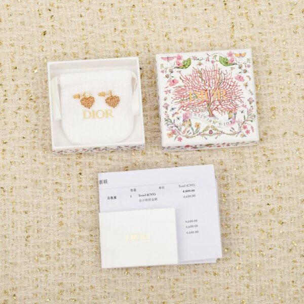 Boutique / 【Boucles d'oreilles Dior CD en forme de cœur perlé】(ISFWK)
