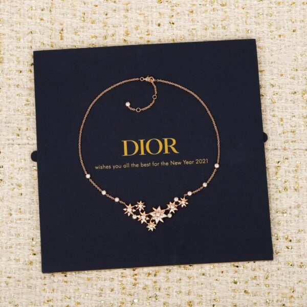Boutique / Collier étoile à huit branches, personnalisable avec de l'or véritable et des diamants (9GBTZ).
