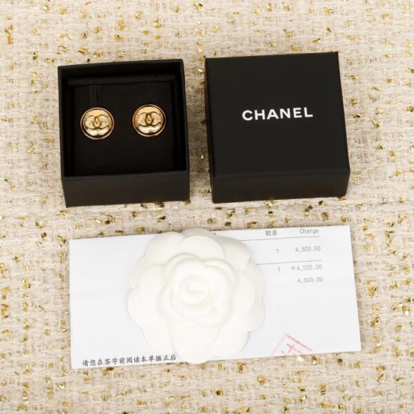 Boutique / 【Boucles d'oreilles Chanel à double C rond】(Z18E3)