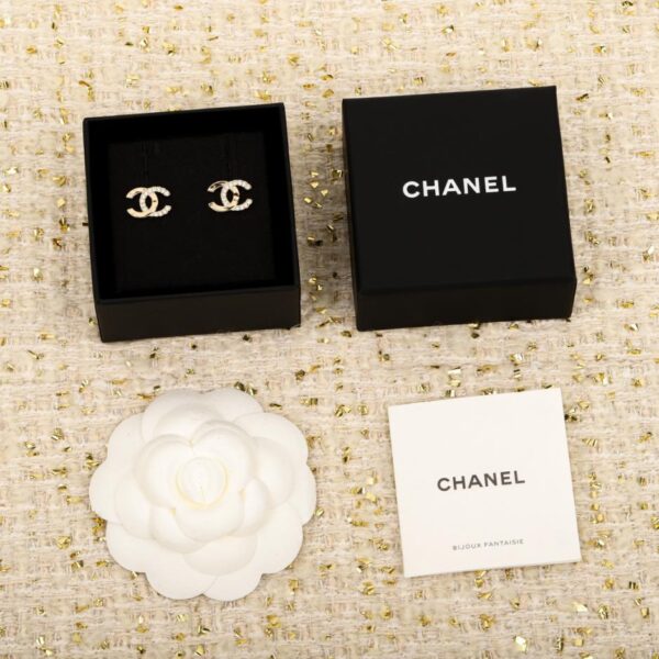 Boutique / 【Boucles d'oreilles Chanel Double C mi-or, mi-diamants】(YLVIB)