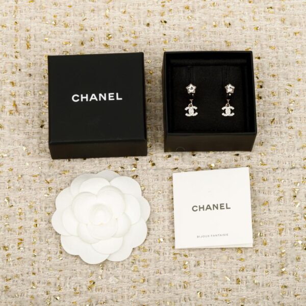 Boutique / 【Boucles d'oreilles Chanel Double C Étoile à Cinq Branches Diamant】(I670A)