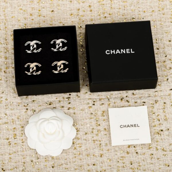Boutique / 【Boucles d'oreilles Chanel Double C lisse】(GU3E1)