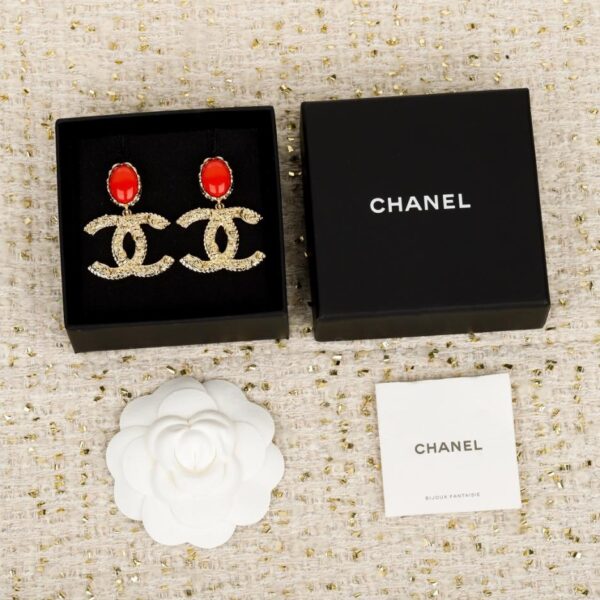 Boutique / Boucles d'oreilles Chanel Vintage Double C (7DLED)