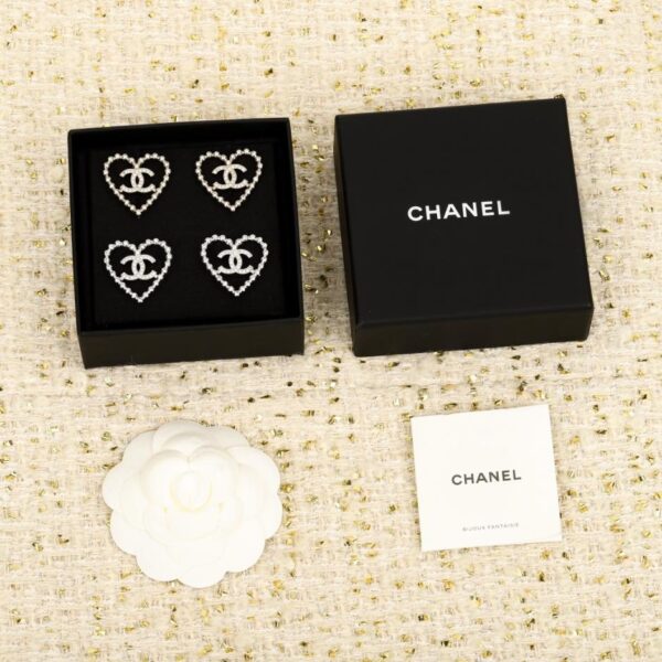 Boutique / 【Boucles d'oreilles Chanel Grand Cœur Ajouré】(4WST5)