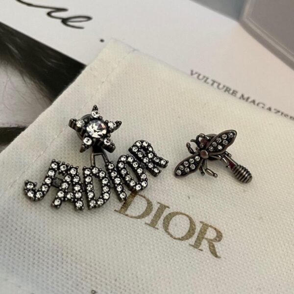 Boucles d'oreilles Dior JA Gunmetal Black (RUXLG)